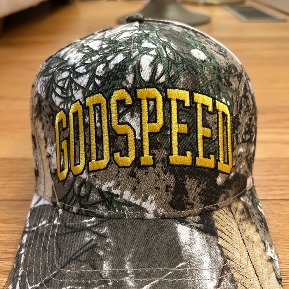 Zach Bryan Quittin Time Tour Merch 2024 ZB Godspeed Camo Hat - Picture 6 of 6